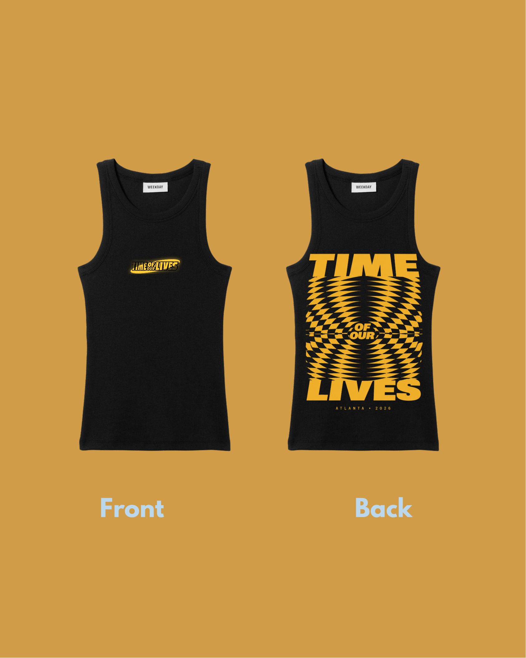 Time Of Our Lives Tank front and back