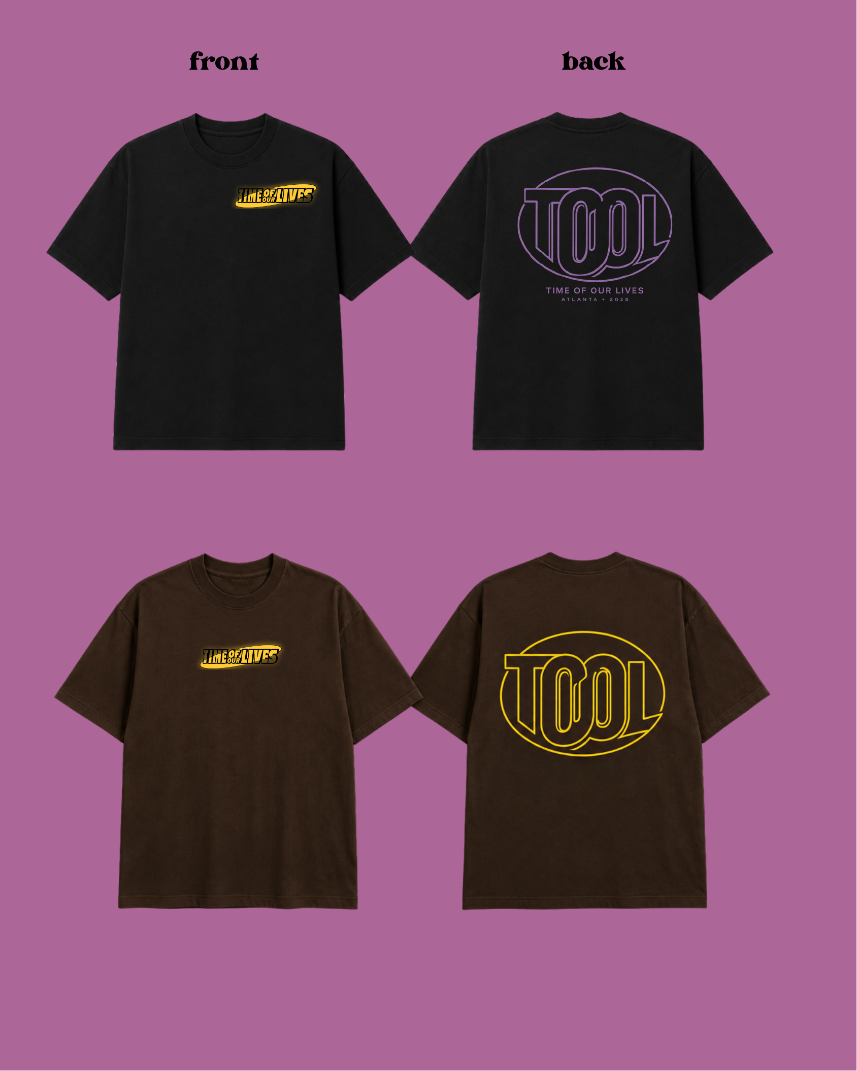 TOOL Tee front and back