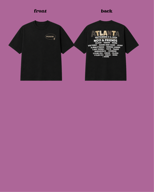 Atlanta Lineup Tee front and back